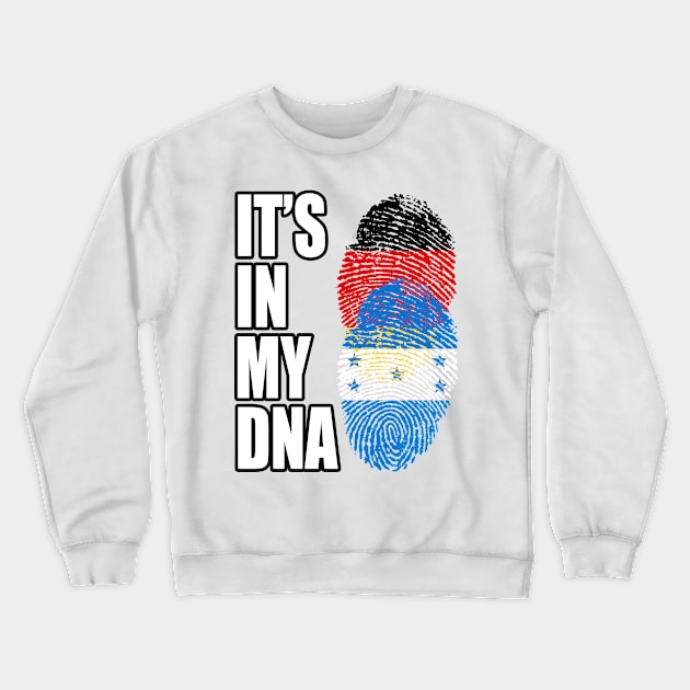German and Honduran Mix DNA Heritage Crewneck Sweatshirt by Just Rep It!!